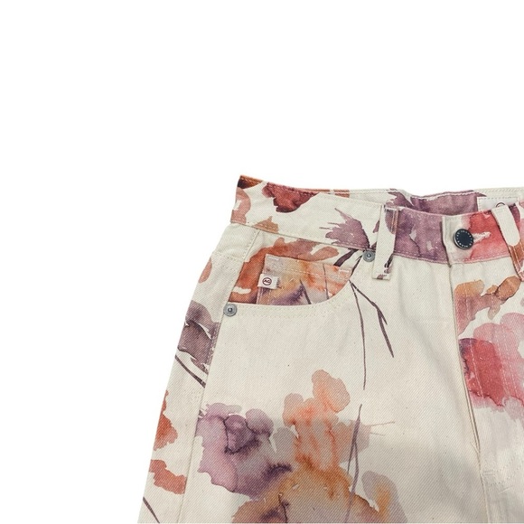 AG ADRIANO GOLDSCHMIED Womens Alexxis High Rise Floral Print Jeans Size 25R - Picture 6 of 11